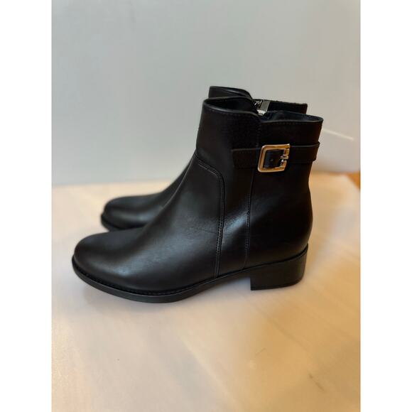 La Canadienne Shelby Black Leather Ankle Boots - Size 8.5 - Picture 2 of 7